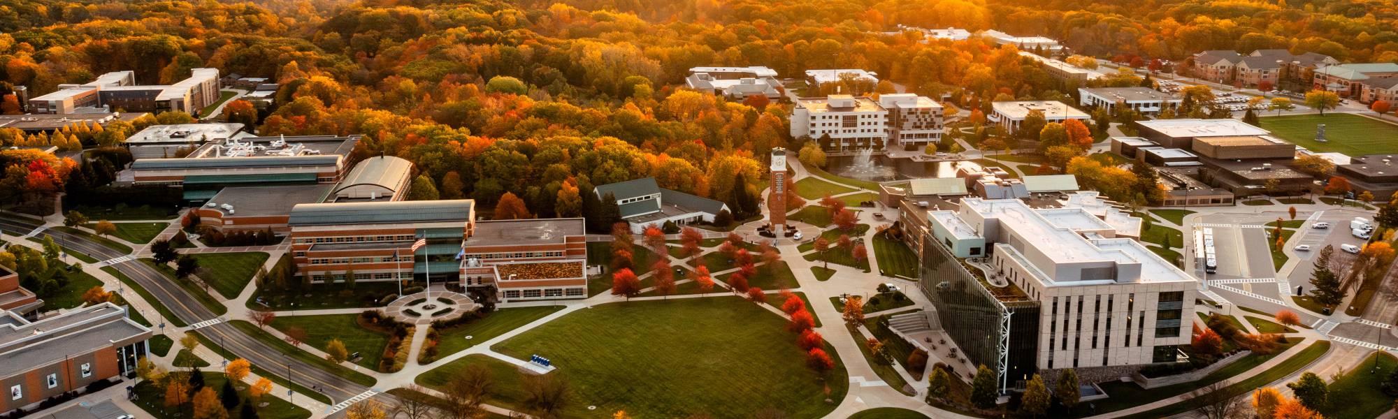 Aerial SHot of the Allendale Campus